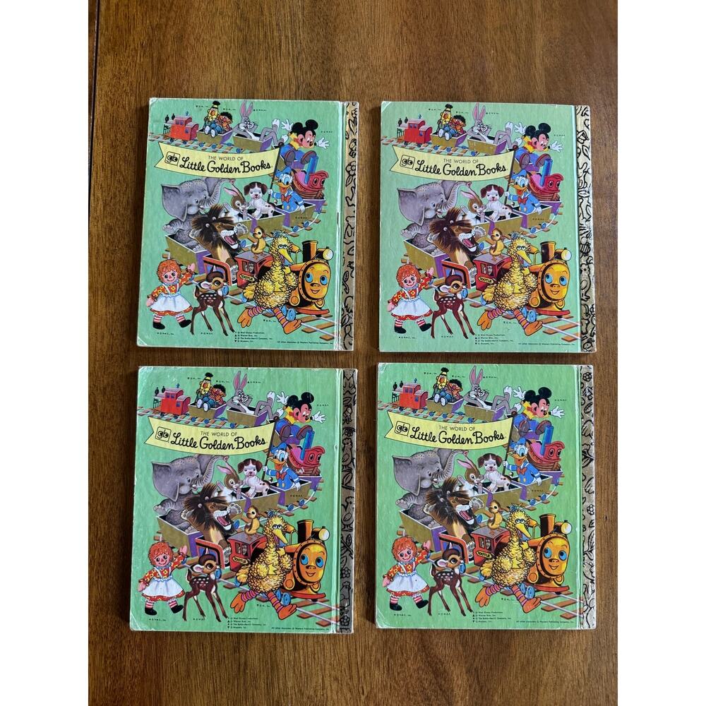 Vintage Little Golden Books Christmas Lot Disney Rudolph Santa 4 Books - Picture 2 of 16